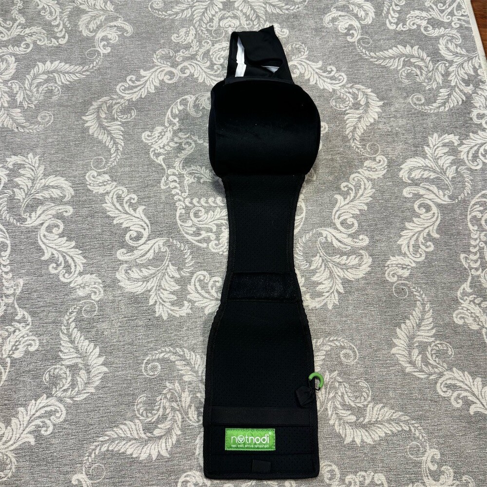 NotNodi Travel Neck Pillow Head & Neck Support Strap System Black